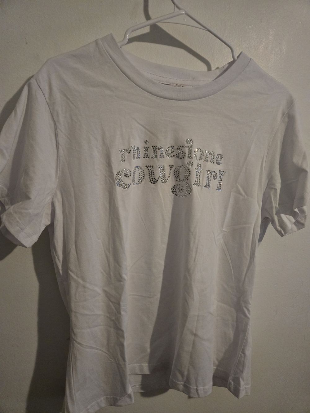 Rhinestone Cowgirl White  T-Shirt